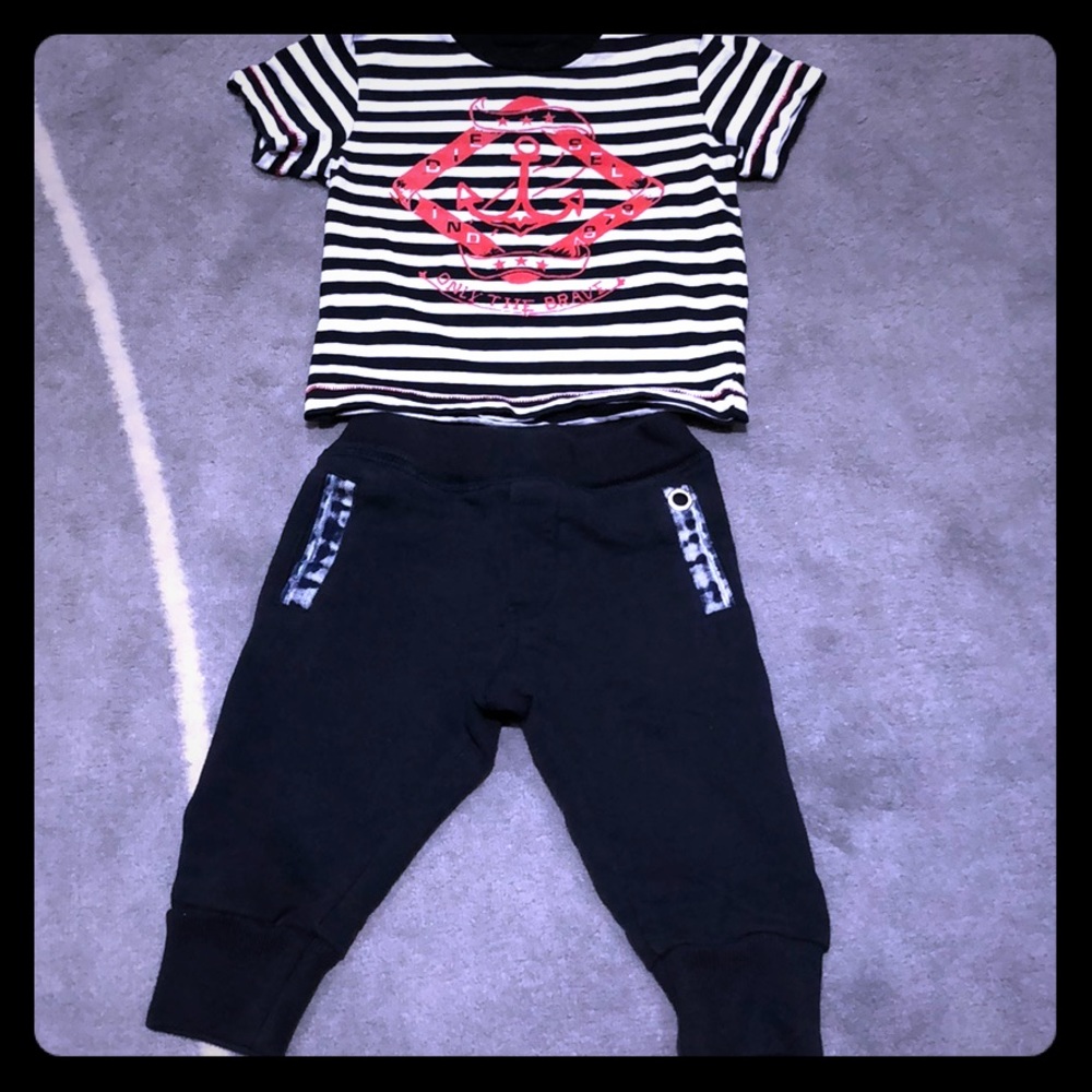 Diesel Bundle joggers and t-shirt